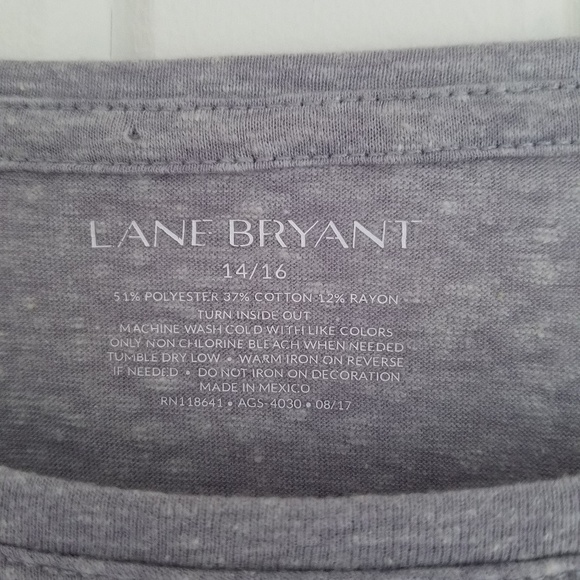 Lane Bryant Women's 14/16 Feminine Rocks Festival Casual Tee - Picture 5 of 6